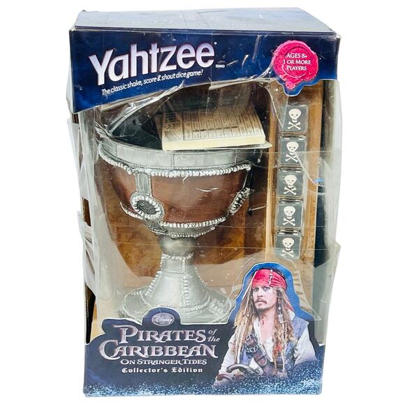 Yahtzee Pirates of the Caribbean On Stranger Tide Disney Collector's Edition New